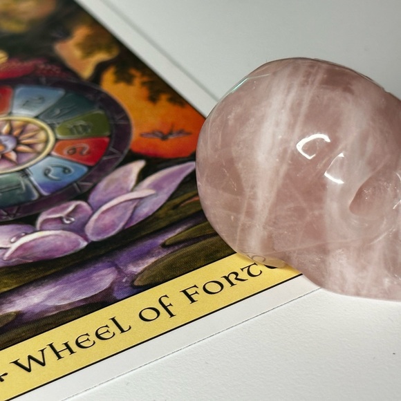 Quartz and Rhodonite Skulls - Picture 6 of 6